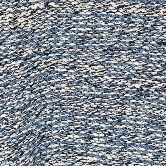 Pure Jill Heather Blue Knit Open Cardigan 100% Cotton Sweater with Pockets M - Picture 5 of 9